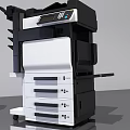 Efficient Multifunctional Office Appliance With User Handling Documents In Workplace
