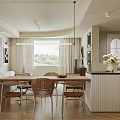 Dining and Living Room Open Layout Interior Design With Modern Sofa Dining Table And Area Rug