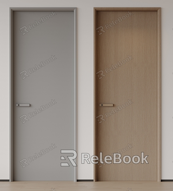 Room Door Single Door Bedroom Door Minimalist Door Invisible Door Wooden Door Kitchen Door Flat Door Top Door model