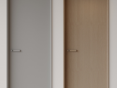 Room Door Single Door Bedroom Door Minimalist Door Invisible Door Wooden Door Kitchen Door Flat Door Top Door model