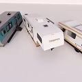 Capecroft Travel Trailers With Gray White Beige Exterior Roof Vents And Windows