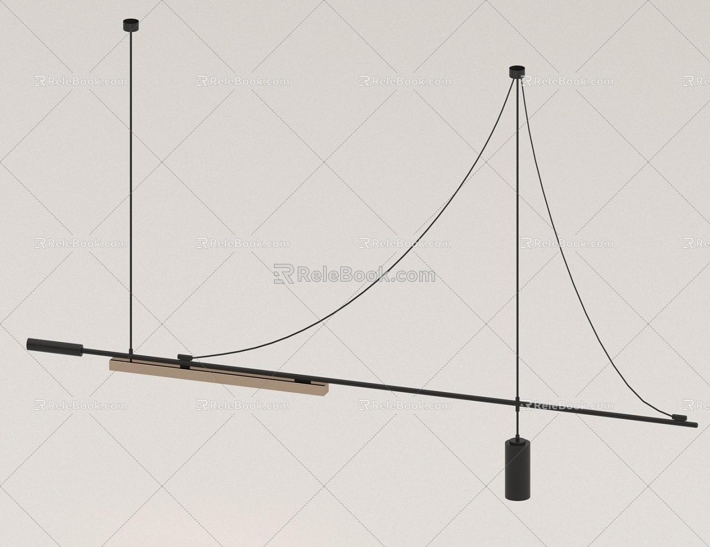 Modern chandelier 3d model