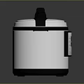 Stainless Steel Electric Pressure Cooker Silver Black Design Modern Kitchen Appliance With Handle And Lid