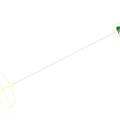 Two Round Globe Garden Lights with Black Poles on Green Grass for Outdoor Decoration