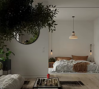 Apartment Bedroom Modern Apartment 3d model