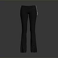 Gray Knitted Pants With Side Slits And Simple Design For Daily Wear