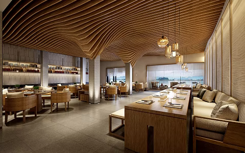 New Chinese Restaurant All-Day Restaurant 3d model
