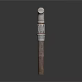 Rusted Metal Pipe With Elbow Joint For Industrial Plumbing Fixture