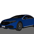 Blue Mercedes Benz Sedan Featuring Modern Sleek Exterior And Stylish Alloy Wheels