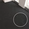 Black Carpet On Floor With White Circular Marking Design Detail