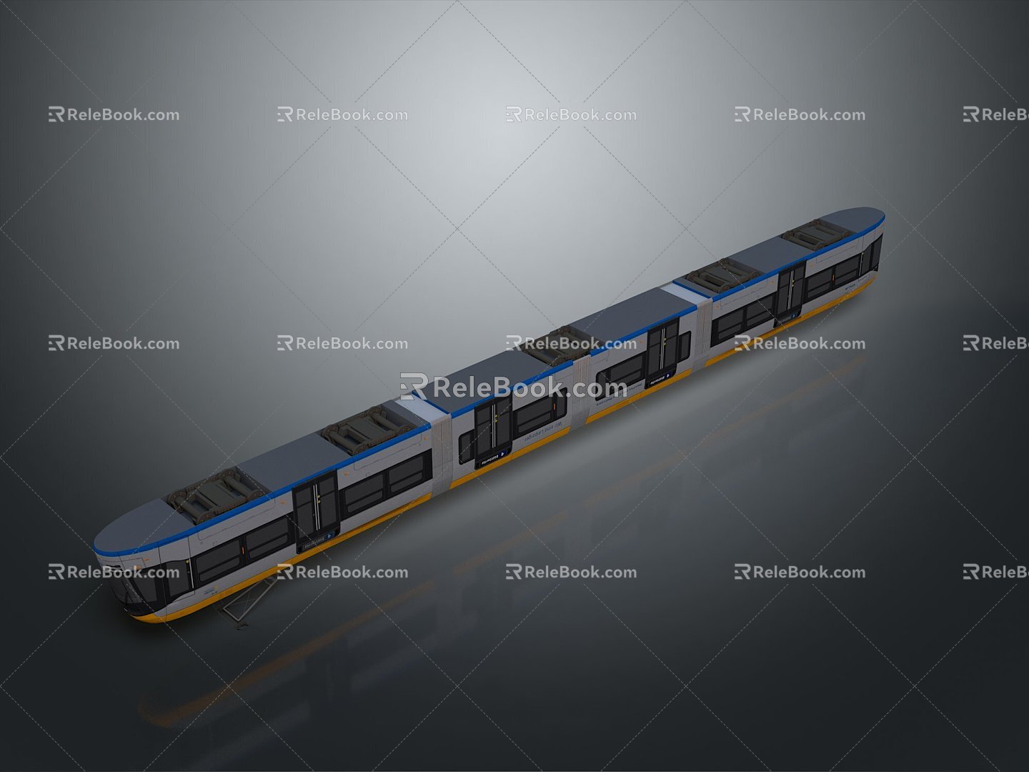 train light rail subway high-speed rail EMU train high-speed train high-speed locomotive EMU 3d model