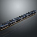 train light rail subway high-speed rail EMU train high-speed train high-speed locomotive EMU 3d model