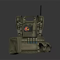 Tactical Military Vest With Radio Antenna Medical Cross Panel And Utility Pockets