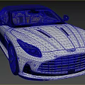 White Sports Car With Two Door Design Black Roof Sleek Exterior And Front Grille