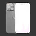 Latest Smartphones Front And Rear View With Bright Colorful Gradient Display And Rear Camera Module