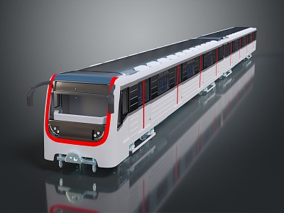 Modern Train 3d model