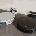 Efficient Household Robotic Vacuum Cleaners For Home Wooden Floor Cleaning White Black Designs