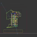 Luxury Car Showroom Showcasing White Ferrari Cars With Modern Interior Sofa Chairs And Ceiling Design