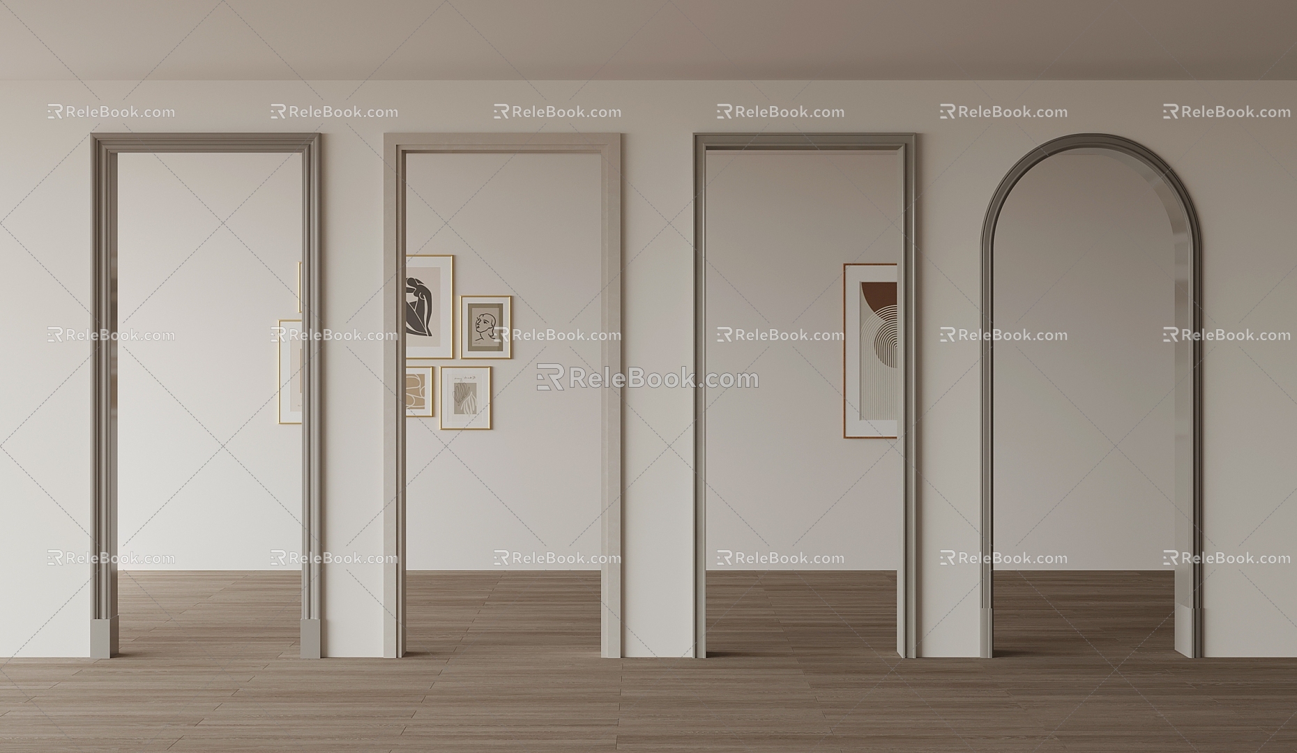 Door cover door tunnel door arch pass arch 3d model