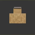 Wooden Student Desk With Metal Frame And Matching Chair Backrest Design