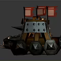 Siege Weapon Siege Vehicle Siege Tower Mobile Tower Mobile Tower Siege Tower Weapon Ancient Weapon 3d model