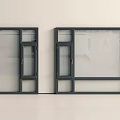 Modern Floor to Ceiling Windows With Black Frame And Clear Glass Design