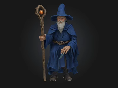 Mage Wisdom Enchanted Gandalf 3d model