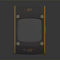 Arcade Gaming Machine With Colorful Screen Control Joystick And Mechanical Character Design