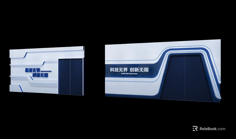 Modern Display Panel Design With Unlimited Technology And Infinite Innovation 3d model