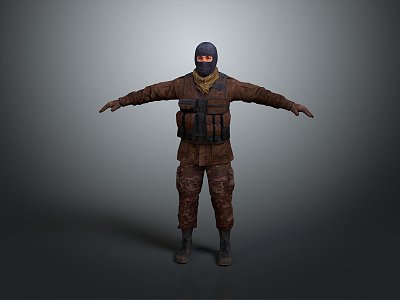 Soldier Mercenary Male Soldier Male Detective Male Detective model