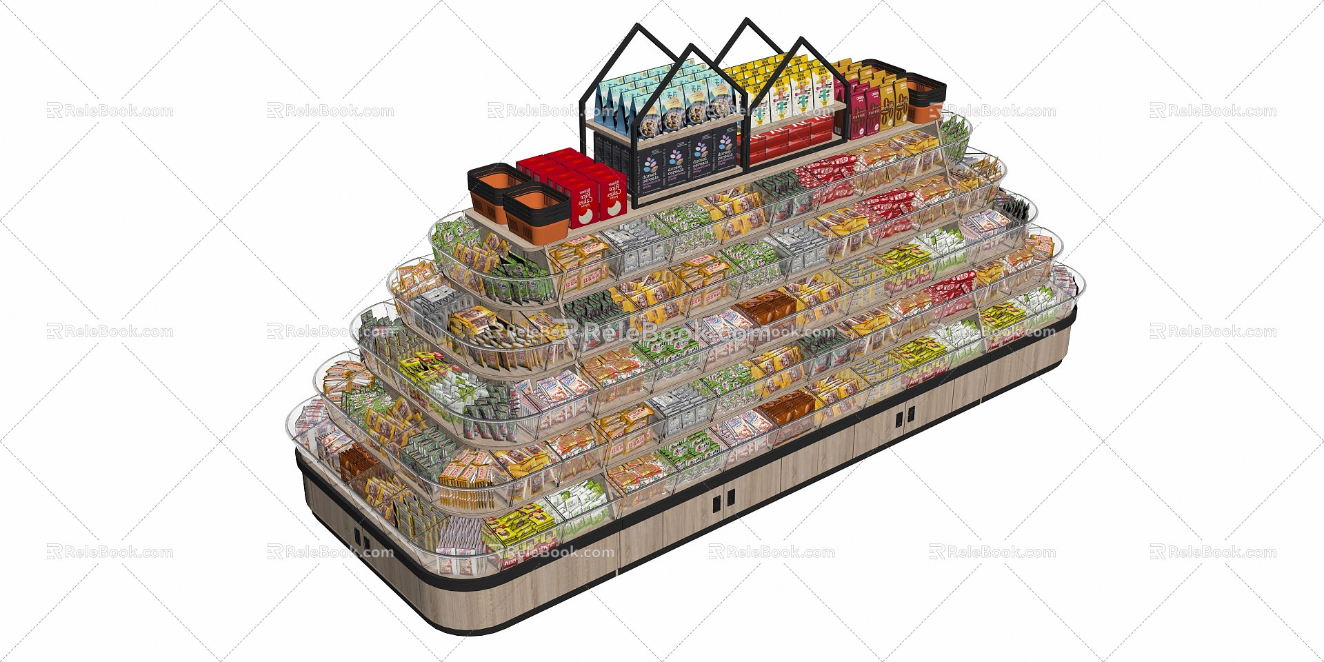 Rainbow five-layer counter 3d model