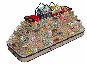 Rainbow five-layer counter 3d model