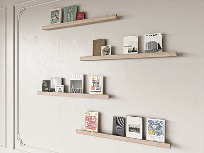 Bookshelf Hanger 3d model