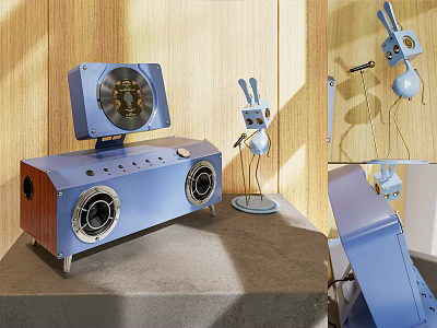 Antique CD machine 3d model