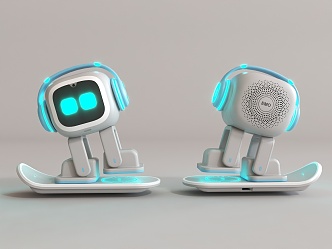 Modern sound robot sound 3d model