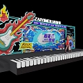 Modern Music Festival Meichen Stage Meichen Dance Mall Meichen Activity Meichen Interactive Pin Point Online Meichen 3d model