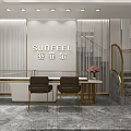 Sunfeel Modern Jewelry Store Elegant Interior Design With Reception Desk And Stairs