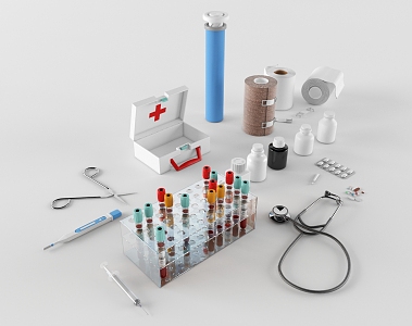 Modern Medical Devices Medical Tools 3d model