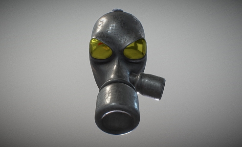 Gas Mask Gas Mask Biochemical Mask Low Face Number Low Model Simple Model Game Sub-era Film and Television Level Super Realistic High Precision 3d model