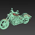 Red Cruiser Motorcycle With Black Seat And Stylish Chrome Accents Design