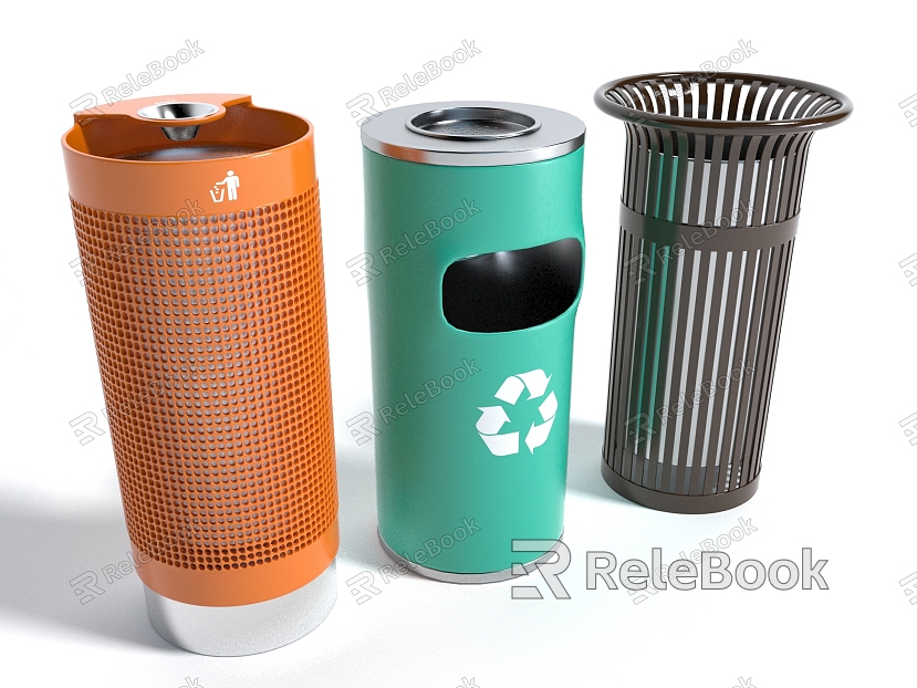 Style Public Facilities Trash Bin Trash Bin model