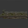 Ancient Chinese Architecture Traditional Tiled Roof With Aged Mossy Tiles And Decorative Elements