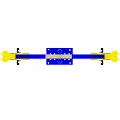 Yellow Duck Shaped Seesaw With Blue Stand For Outdoor Children Playground
