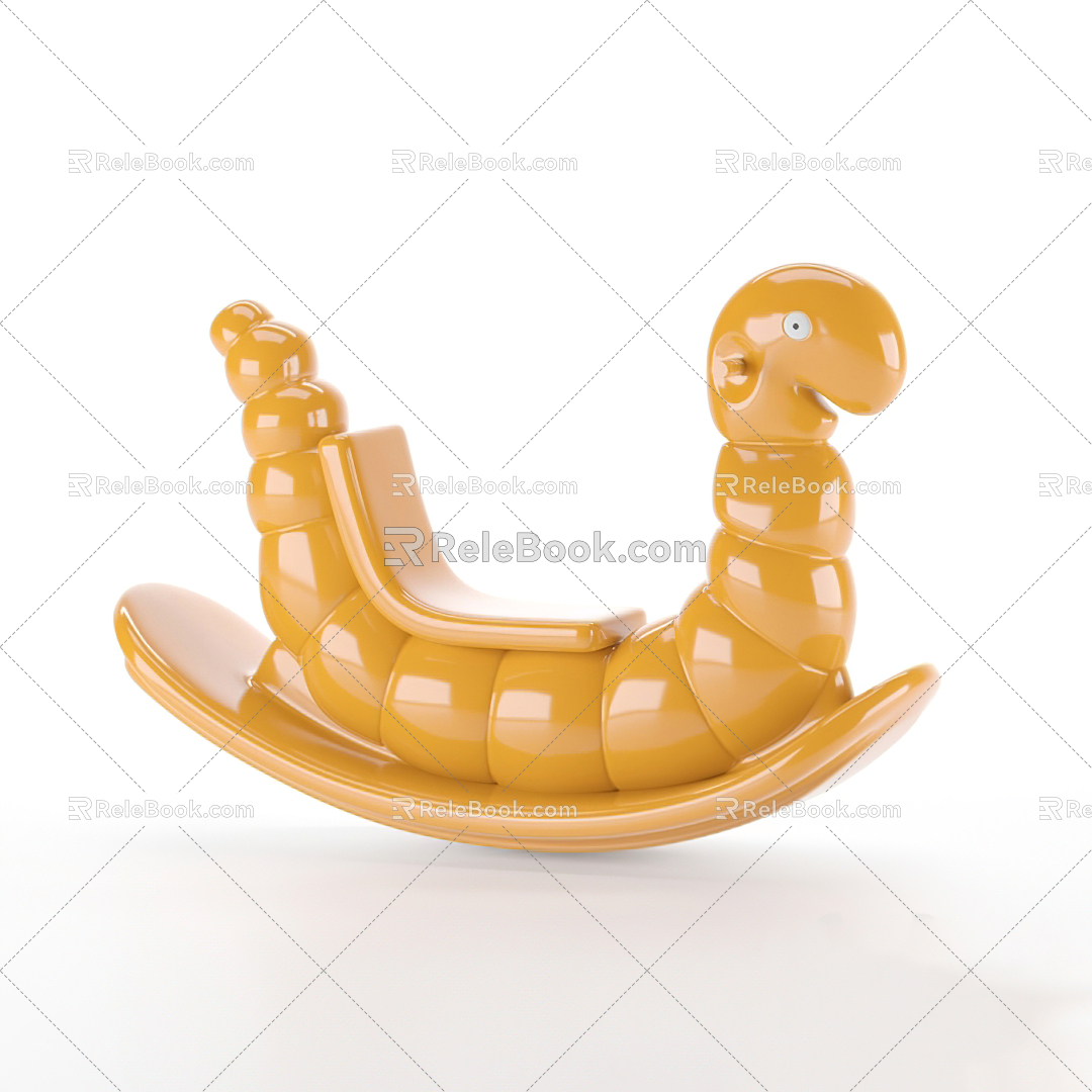 Modern Children's Chair Children's Caterpillar Rocking Chair model