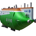 Fendouzhe Deep Sea Submersible With Green Orange Silver Exterior And ESSC Logo