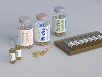 Anti-drug Publicity Display Category Mafine morphine 3d model Anti-drug Publicity Display Category Mafine morphine 3d model