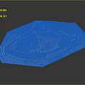 Detailed Ancient Ruins Model With Stone Walls Structural Layout And Green Vegetation Areas