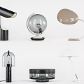 Various Modern Table Lamps With Creative Designs And Unique Shapes 3d model