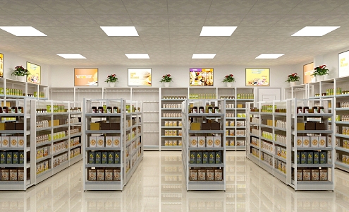 Modern Convenience Store 3d model