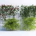 Modern Vine Vine Wall 3d model